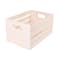 18" x 12.5" Whitewashed Pine Wood Crate by Make Market®
